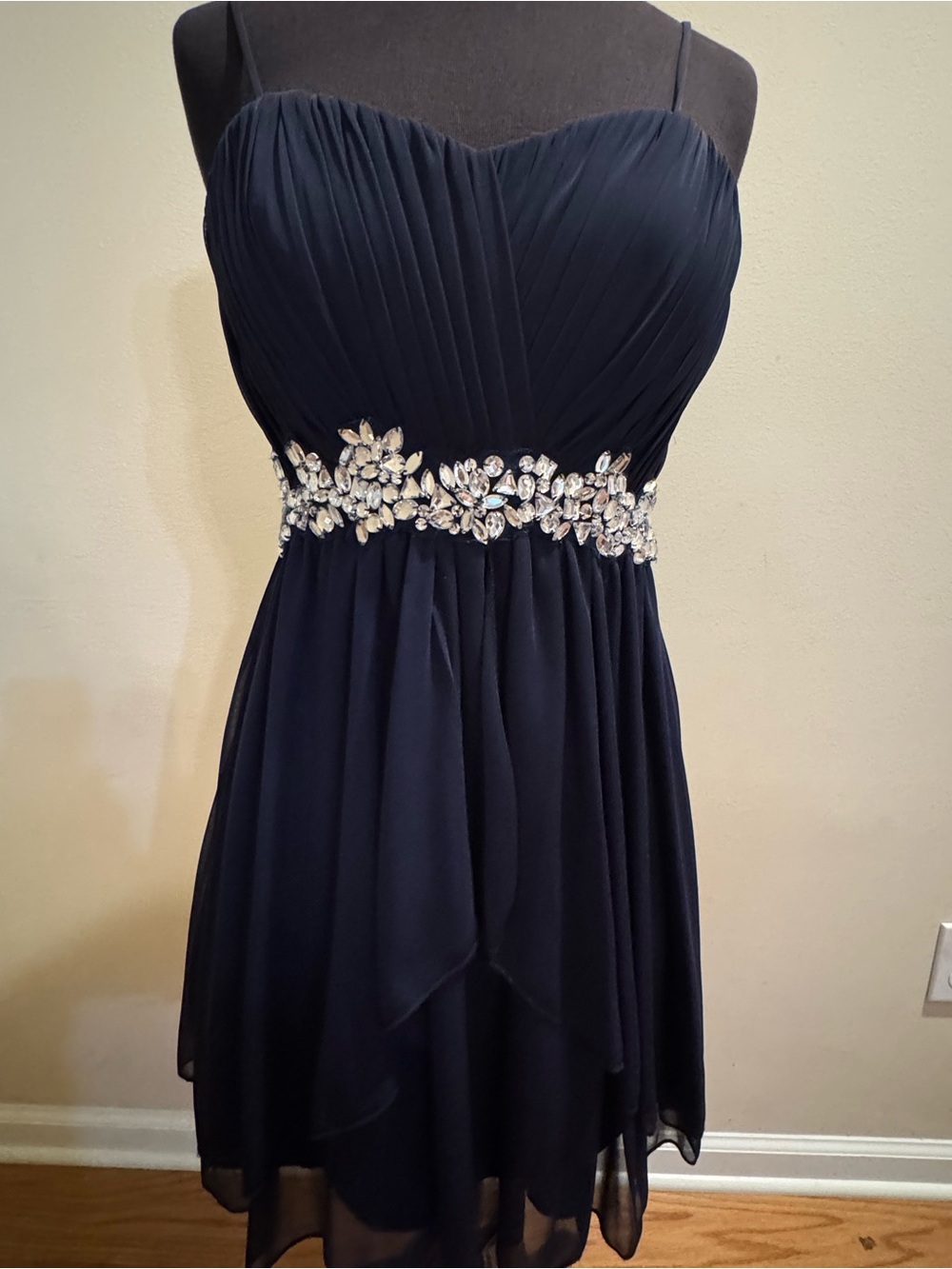 Speechless brand navy semi-formal dress